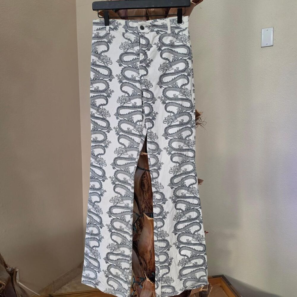 Motel Women's White and Black Trousers
